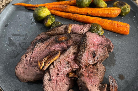 CANIS Cooks:  Moose Tenderloin with Roasted Vegetables