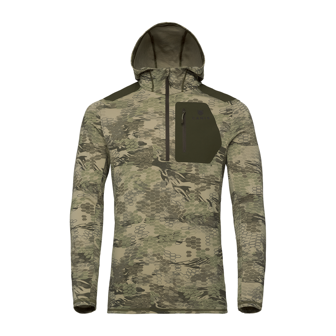 Chamois Fleece Hooded Half-Zip