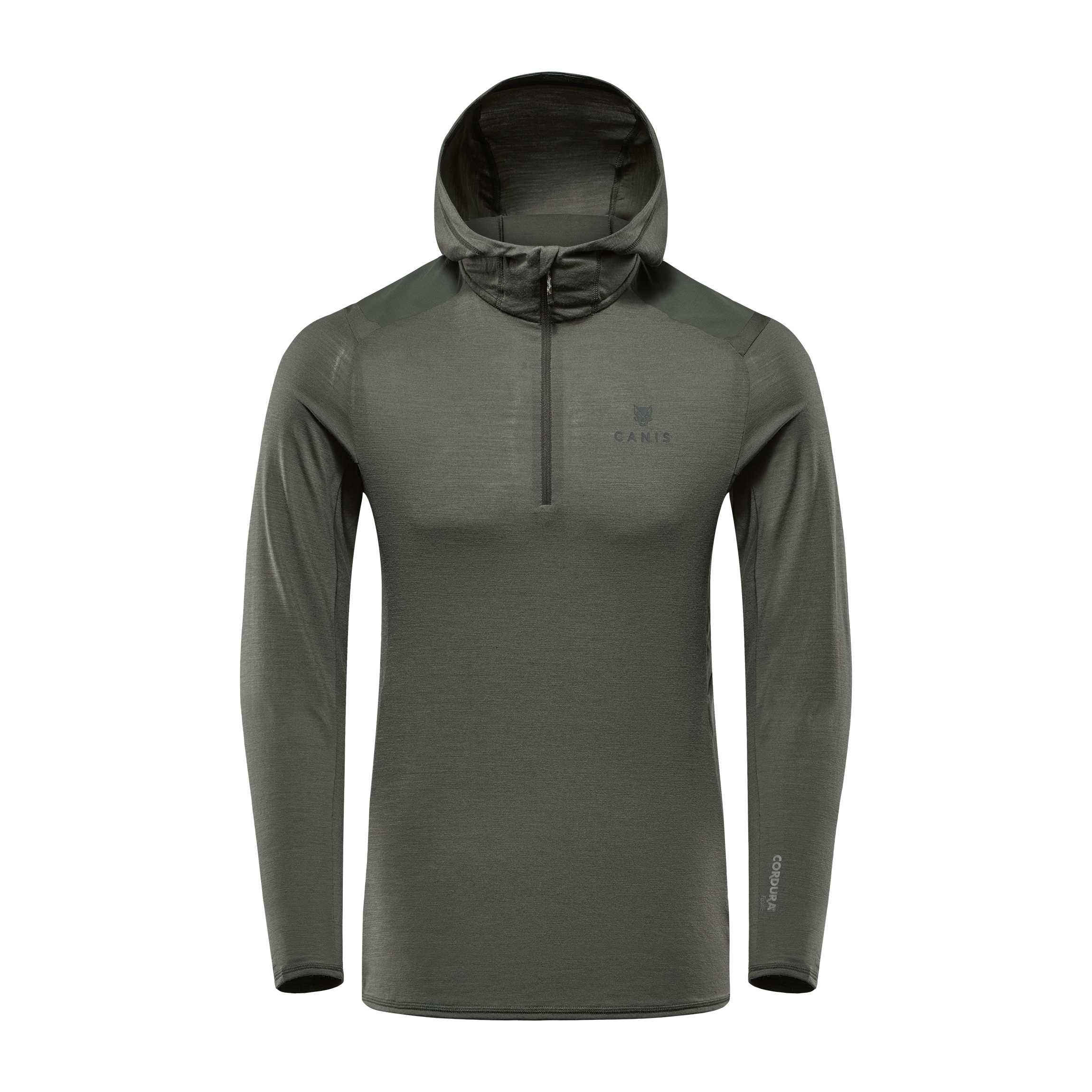 【THE MOZZ】Rusk Over Hood Jumper CH-404-GREEN_Tahr-Merino-