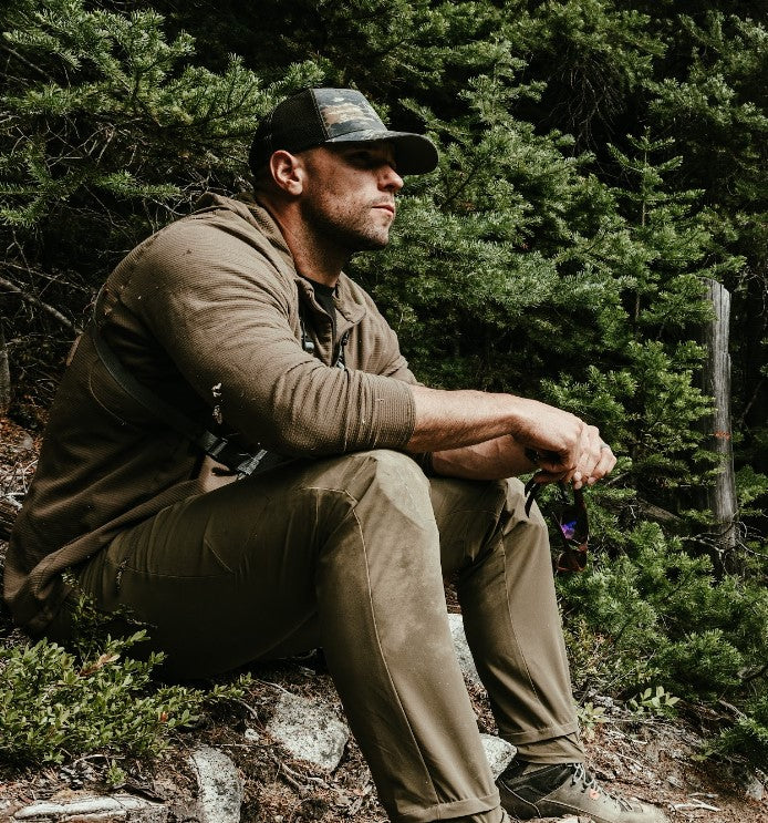 Chamois Fleece Hooded Half-Zip