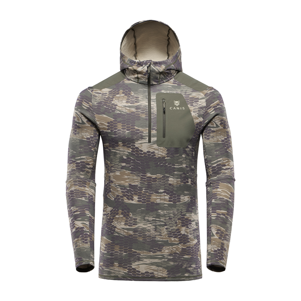 Chamois Fleece Hooded Half-Zip