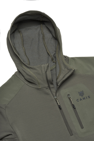 Chamois Fleece Hooded Half-Zip